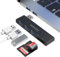 MOGOOD USB HUB 5 IN 1 Stazione di docking Adapte USB multiport con 1 × USB 3.0, 2 × USB 2.0, lettore di schede SD/TF, per laptop, tastiera, mouse, MacBook Air,Mac Pro,IMAC,Surface Pro,Flash Drive