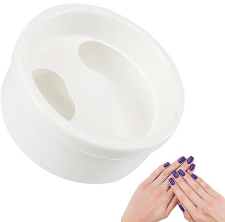 zwxqe Cuenco para remojo de manicura, herramienta de manicura, herramienta de spa de lavado de manos, blanco