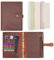 Wonderpool Ringbuch Notizbuch A5 Nachfüllbar Leder Tagebuch Organizer Binder Ordner mit Taschen Liniertes Papier Stift für Büro Schule Geschäft Reisen Planung Schreiben (Kaffee,A5)