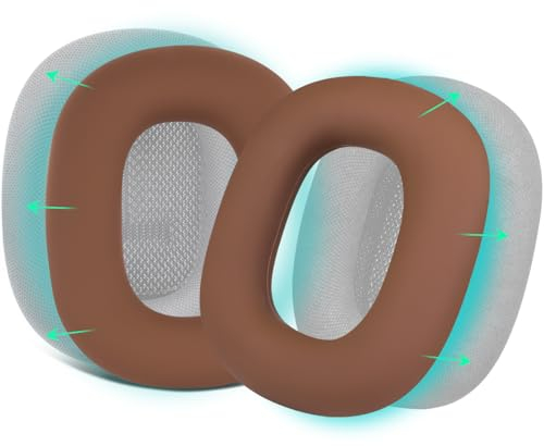 SOULWIT Sweat Proof Silicone Ear Cover for AirPods Max, Comfortable Fit for Gym Exercise, Easy to Clean, No Sound Quality Loss - Coffee