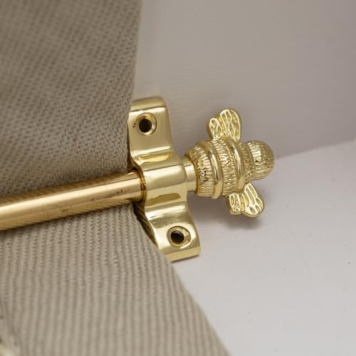 Stair Rods Carpet Runners With Bee Finial Ends Stainless Steel | Stair Carpet Rods (Brass)