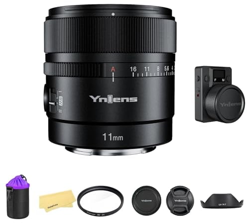 EACHSHOT Yn11Mm F1.8S Lens W/Remote Controller For Sony 11Mm F1.8 Large Aperture Fixed Prime Lens Auto Focus Aps-C Frame Ultra Wide Angle Lens For Sony E Mount Mirrorless Cameras