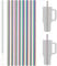 Tomorotec Lot de 8 pailles en acier inoxydable pour gobelets Stanley de 1,2 l (irisé)