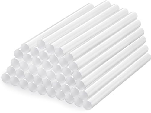 AUXHCYL 100Pcs Stick Colla a Caldo 7mm x 100mm, Trasparenti Colla Caldo per Riparazioni Fai Da Te, Colla a Caldo Ricariche per Pistola Colla a Caldo per Incollare Legno, Plastica, Carta