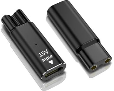 LUIRSAY 15V USB-C Rasierer Ladegerät Adapter Ladekonverter für Rasierer Philips Beard Trimmer,Shaver Charger für Philips Norelco Series OneBlade Series