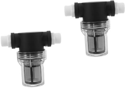 HOMSFOU 2pcs Stainless Steel Pump Strainer Mesh Water Filter in-line Water Filter for Home