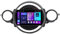 Android 13 2 DIN Lettore multimediale per auto 9 Pollice Car Stereo per BMW MINI COOPER R56 R60 2007-2014 con Telecamera Posteriore/Wireless Carplay/BT/FM AM Radio/navigazione GPS/Mirror Link(C1 2+32G