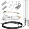 4G 5G Antenna LTE Signal Booster Outdoor 12dBi MIMO Omnidirectional 698-3800MHz Antenna for 4G LTE 5G Router Modem, TS9 SMA CRC9 Adapter, Long Range Signal Reception
