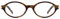 YAMEIZE Retro Oval Blaulicht Brille Damen Herren - Kleine Anti Blaulicht Brille Ovale Blaufilter Brille Gaming Brille (Leopard Klar)