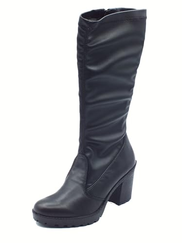 IGI&Co 8661500 Nappa Nero Stivali con Tacco Alto per Donna in Pelle Elasticizzata (Taglia 39)