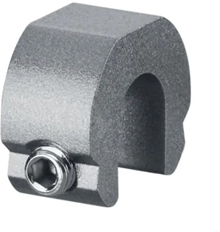 Fermaporta per finestra, 20 pezzi, serratura scorrevole di sicurezza in alluminio (scuro per grigio)