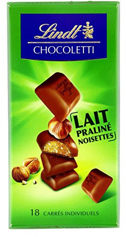 Lindt Chocoletti Tablette De Chocolat Au Lait Fourré Praliné Noisettes 100 G
