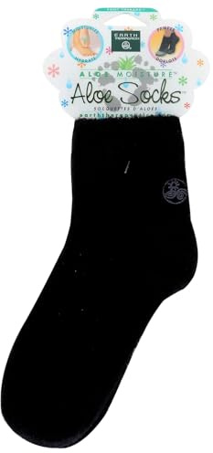 Earth Therapeutics Moisturizing Aloe Socks, Black by Earth Therapeutics