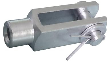 1 Stück - Gabelkopf M12-12x48 mit Splintbolzen - DIN71752 - verzinkt