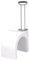 White 20 x 9mm Round Cable Clips Secure Fastenings Cables