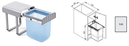 RECYCLE BIN ALADIN PULL OUT KITCHEN WASTE BIN 400MM