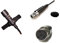 Lapel Lavalier Microphone with Mini XLR TA4F 4 Pin Connector for Shure Wireless