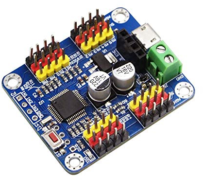 Bluetooth 16 Kanal PWM Servomotor Treiber Board Controller Controller Guide Board PCB Roboter Raspberry Pi DIY Shield Servomodul Bieten Sie PC/Android-Software kostenlos an
