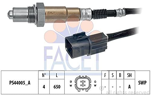 FACET 10.8262 Lambdasonde Oxygen O2 Sensor Beheizt Planarsonde Kompatibel mit HYUNDAI Tucson TL, TLE 3921002620 KW 498 262 EPS 1.998.262