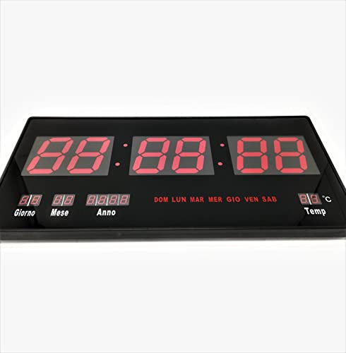 tempo di saldi Orologio Digitale da Parete con Display a LED, con Funzione Datario e Termostato