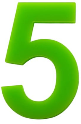 Hausnummer Acryl Hellgrün Hochglanz 3 mm RAL: 6H02