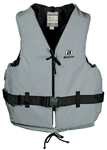 Baltic Schwimmhilfe Aqua Grau (Mod. 4536) Schwimmweste für erfahrene Schwimmer auf Binnengewässern, Größe:70-90kg