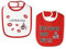 1. FC Köln Baby Lätzchen rot/weiß 2er Set, Babylätzchen - Plus Lesezeichen I Love Köln