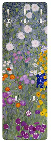 Bilderwelten Garderobe - Gustav Klimt - Bauerngarten, Größe HxB:119cm x 39cm