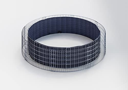 Gabiona - Gabionen Hochbeet HxD: 50 x 232 cm - Runde Steingabione als Pflanzkorb für den Garten - Maschenweite 5x10 cm