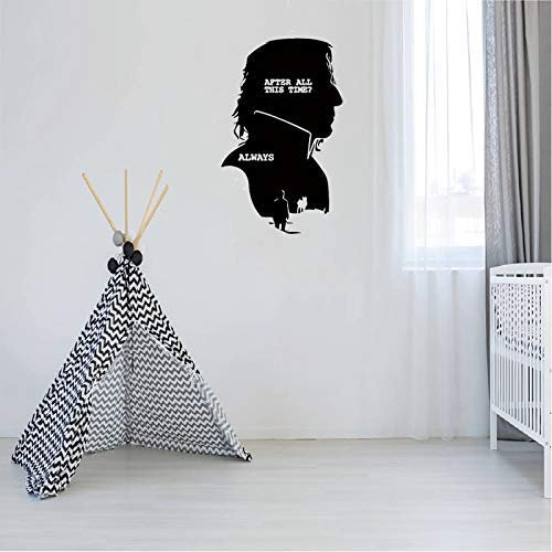 Severus Snape (Severus Snape) Kinderzimmer Vinyl Wandaufkleber Silhouette Zitat Verfügbar Für Modern House Dezember 35X57Cm