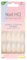 NAIL HQ Long Coffin Ombre Nails, Natural & White