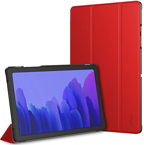 JETech Custodia per Samsung Galaxy Tab A7 10,4 Pollici 2020 (SM-T500/T505/T507), Supporto Sottile con Retro Rigido Cover (Rosso)