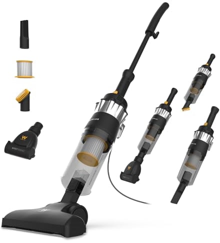 Newlux - Aspirapolvere con Filo 2in1 V900, verticale e manuale, 800 W, 2L, 16,5 Kpa e Triple Sist. Filtro (F.HEPA) | Accessorio per animali | 5 m di azione | Efficienza energetica A (Nero)