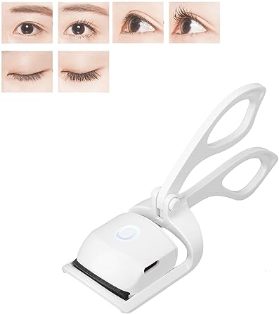 Beheizte Wimpernzange, Elektrische Wimpernformer mit Silikon-pads Schnelles Schöne Wimpern Make-up Werkzeug 2 Temperaturmodi, für Frauen Mädchen passend für alle Augenformen