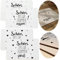 LS-LebenStil 2X Kork Retro Tischset Platzset Spruch Schön zusammen Essen 40x30cm abwaschbar Rechteck Platzmatte abwaschbar Korkunterseite Placemate Tisch Untersetzer Unterlage Teller Geschirr Vasen