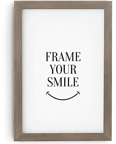 MONFRAME Bilderrahmen Modern - 30x90 cm - Stahl Optik - mit Acrylglas