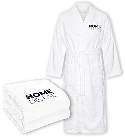 Home Deluxe - Sauna Set NOA - Größe XL - bestehend aus: 1x Saunahandtuch 40 x 70 cm, 1x Saunahandtuch 70 x 140 cm, 1x Bademantel