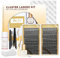 Individual Lashes 480 Cluster Lashes QUEWEL DIY Lash Extensions Kit, Eyelashes Applicator, Lash Cluster Glue Remover, Long-lasting Lash Glue and Overnightseal for Beginner to Apply(Mega D MIX)