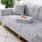 Samt Sofabezug 1 2 3 4 Sitzer Couchbezug L Form Ecksofa Sofaüberwurfe/Couch überwurfdecke,Ecksofa Sofa überzug Pets Dog Anti-rutsch Sofaschutz,Ultra Weicher Sofaschoner (Hellgrau, 90*210cm)