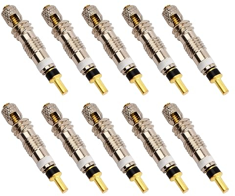 10 Pièces Obus Valve Presta, Remplacement Noyau de Bicyclette pour Vélo VTT, Accessoires pour Pneus de Vélo
