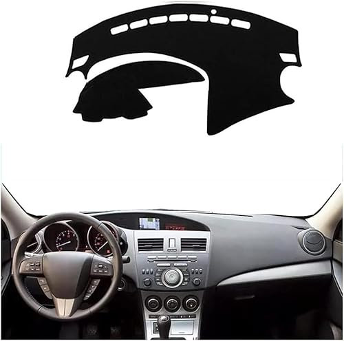 KAMNIK Armaturenbrett Abdeckung Für Mazda 3 2009-2013 Sonnenschutz Pad Dashboard Abdeckung Dash Matte Nicht-Slip Armaturen,A/LHD