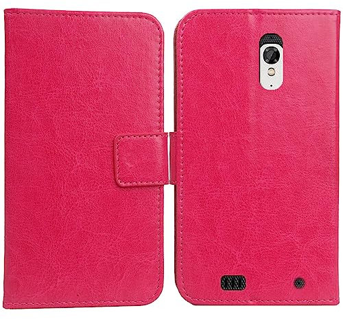Anybird Rosa Premium PU Leder Tasche Schutz Hülle Handy Case Wallet Cover Etui Ledertasche Für Unihertz Atom XL/Atom L 4