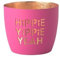 Windlicht Madras Hippie yippie yeah neon purple Gold Eisen Höhe 8,5 cm