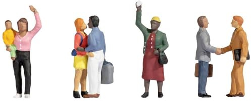 NOCH® Abschied, handkolorierte Figuren, H0 1:87 für Modellbahn und Dioramen