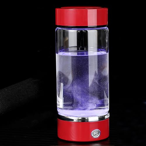 Botella de Agua de Hidrógeno, 420ml Botella de Agua de Hidrógeno Portátil Generador Recargable Jarra Ionizadora de Agua para Viajes en Casa y Beber Agua Saludable