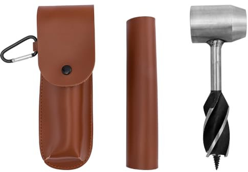 Bestgle Punta Da Trapano Manuale a Trivella In Legno, Trapano a Coclea a Mano per Legno, Punta da Trapano Manuale Multiuso per la Sopravvivenza con Occhio di Scotch e Creatore