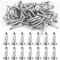 140 Pcs Vis Autoforeuse Metal, M4,2 x 16 mm Vis Autotaraudeuses à Tete Fraisee, Vis à Tôle Autoperceuses, Vis à Tête Plate Métal, Vis Autoforante à Tête Cruciforme, Vis Autopercante en Acier Inox