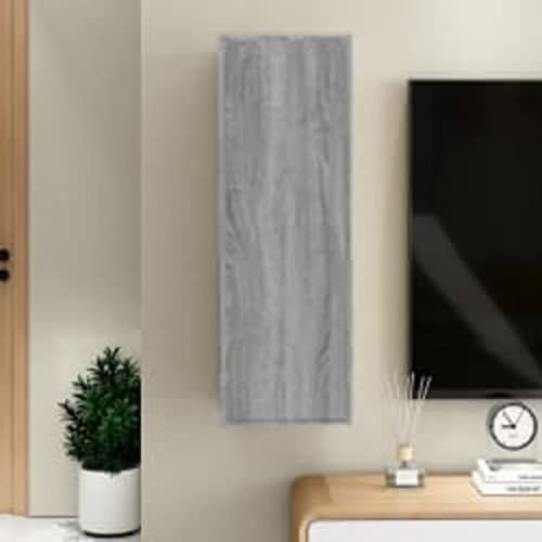 LAPOOH Mueble para TV, Muebles De Salon, Mueble TV Salon, Mesa TV, Mesa Televisor, Mueble TV Baño, Mueble Televisor, Madera contrachapada Gris Sonoma 30,5x30x90 cm