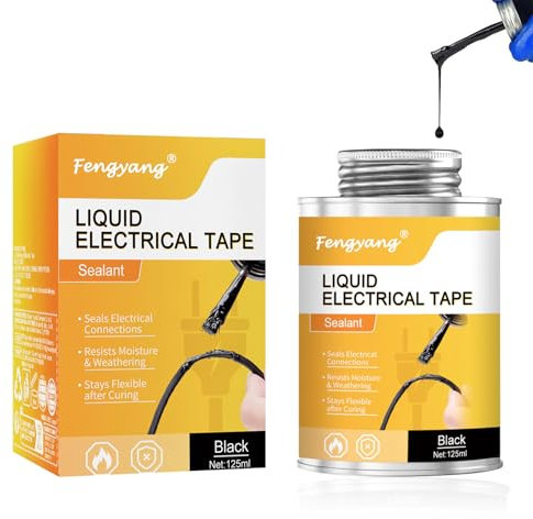 Fengyang® Liquid Electrical Tape, Flüssiggummi, Liquid Insulating Rubber, Flüssiggummi Schwarz, Flüssiges Isolierband, Flüssiger Gummi, Flüssiger Isolierkleber, Liquid Insulating Rubber (Schwarz)