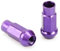WTIXCRQ Radbolzen Radschraube Kompatibel Mit Hyundai Stahl-Autoradmuttern Radmuttern M12x1,5 M12x1,25 Radschrauben 50MM 20 Stück(Purple,M12x1.25)